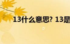 13什么意思? 13是什么意思网络语言 