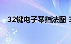 32键电子琴指法图 32键电子琴键盘图解 