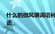 什么的微风填词语补充完整 什么的微风填词语 