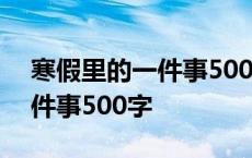 寒假里的一件事500字左右作文 寒假里的一件事500字 