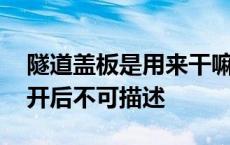 隧道盖板是用来干嘛的 隧道内盖篷布交警掀开后不可描述 