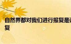 自然界都对我们进行报复是谁提出的 自然界都对我们进行报复 