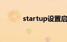 startup设置启动项 startups 