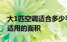 大1匹空调适合多少平米层高多高 大1匹空调适用的面积 