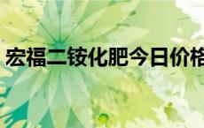 宏福二铵化肥今日价格 宏福二铵今日出厂价 