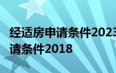 经适房申请条件2023 人均住房面积 经适房申请条件2018 