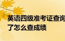 英语四级准考证查询入口 英语四级准考证丢了怎么查成绩 