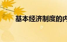 基本经济制度的内容 基本经济制度 