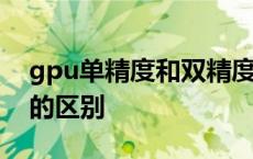 gpu单精度和双精度的区别 单精度和双精度的区别 