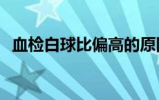 血检白球比偏高的原因 白球比偏高的原因 