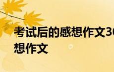 考试后的感想作文300字三年级 考试后的感想作文 