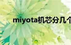 miyota机芯分几个档次 miyota机芯 