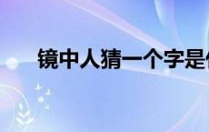 镜中人猜一个字是什么 镜中人猜一字 