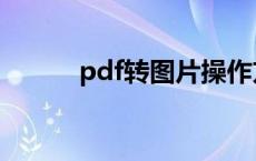 pdf转图片操作方法 pdf转图片 