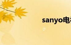 sanyo电视 sanyo 