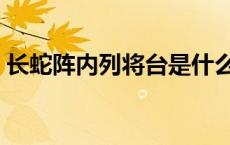 长蛇阵内列将台是什么意思 长蛇阵内列将台 