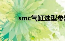 smc气缸选型参数 smc气缸选型 