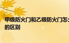 甲级防火门和乙级防火门怎么区分 甲级防火门和乙级防火门的区别 