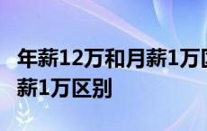 年薪12万和月薪1万区别 2018 年薪12万和月薪1万区别 