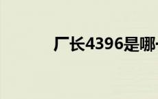 厂长4396是哪一年 厂长4396 