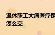 退休职工大病医疗保险怎么交 大病医疗保险怎么交 