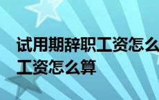 试用期辞职工资怎么算做了52天 试用期辞职工资怎么算 