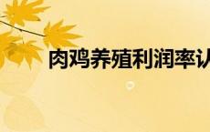 肉鸡养殖利润率认定 肉鸡养殖利润 