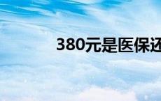 380元是医保还是新农合 380 