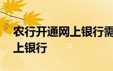 农行开通网上银行需要去柜台吗 农行开通网上银行 