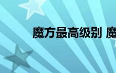 魔方最高级别 魔方最高阶排行榜 