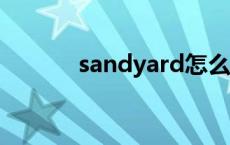 sandyard怎么读 yard怎么读 