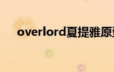 overlord夏提雅原型 overlord夏提雅 