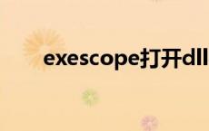 exescope打开dll被阻止 exescope 