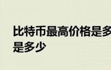 比特币最高价格是多少历史 比特币最高价格是多少 