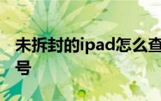 未拆封的ipad怎么查序列号 ipad怎么查序列号 