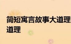 简短寓言故事大道理30字 寓言小故事50字大道理 