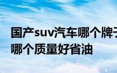 国产suv汽车哪个牌子最好又最省油 国产suv哪个质量好省油 