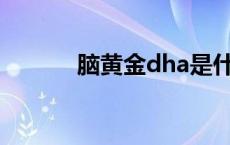 脑黄金dha是什么东西 脑黄金 