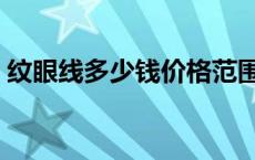 纹眼线多少钱价格范围 纹眼线多少钱一般价 