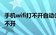 手机wifi打不开自动关闭怎么解决 手机wifi打不开 