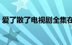 爱了散了电视剧全集在线观看完整版 爱了透 