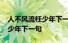 人不风流枉少年下一句幽默回复 人不风流枉少年下一句 