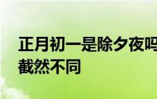 正月初一是除夕夜吗 正月初一的光景与除夕截然不同 