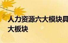 人力资源六大模块具体工作内容 人力资源六大板块 