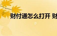 财付通怎么打开 财付通图标怎么点亮 