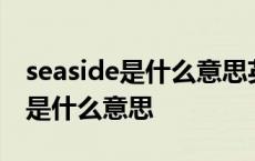 seaside是什么意思英语翻译成中文 seaside是什么意思 