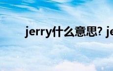 jerry什么意思? jerry中文什么意思 