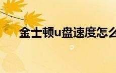 金士顿u盘速度怎么样 金士顿u盘速度 