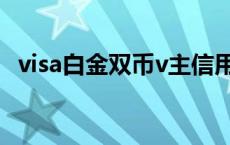 visa白金双币v主信用卡 visa白金双币v主 