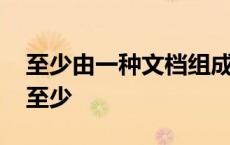 至少由一种文档组成并能满足某一特定目的 至少 